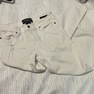 Lucky brand white jeans Brooke Capri